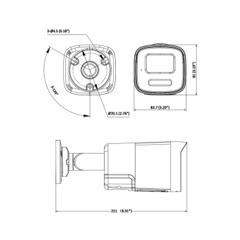 KAMERA IP DS-2CD1T47G3H-LIUF/SRB 4MM PL ColorVu 3.0 4 Mpx Hikvision